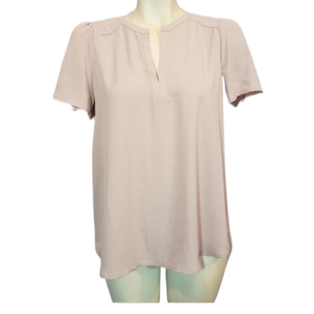 Pleione Pink Short Sleeve Blouse Size XS‎